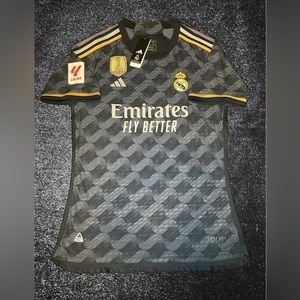 Real Madrid 23/24 Away Adidas Player Version Jersey Size Large TRUE TO SIZE